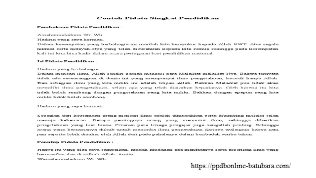 Cara Menulis Pidato Singkat Tentang Pendidikan
